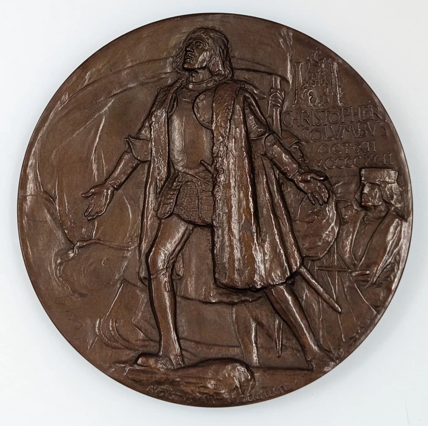 1893 Saint-Gaudens Columbian Exposition bronze medal, American medallic work of the same generation